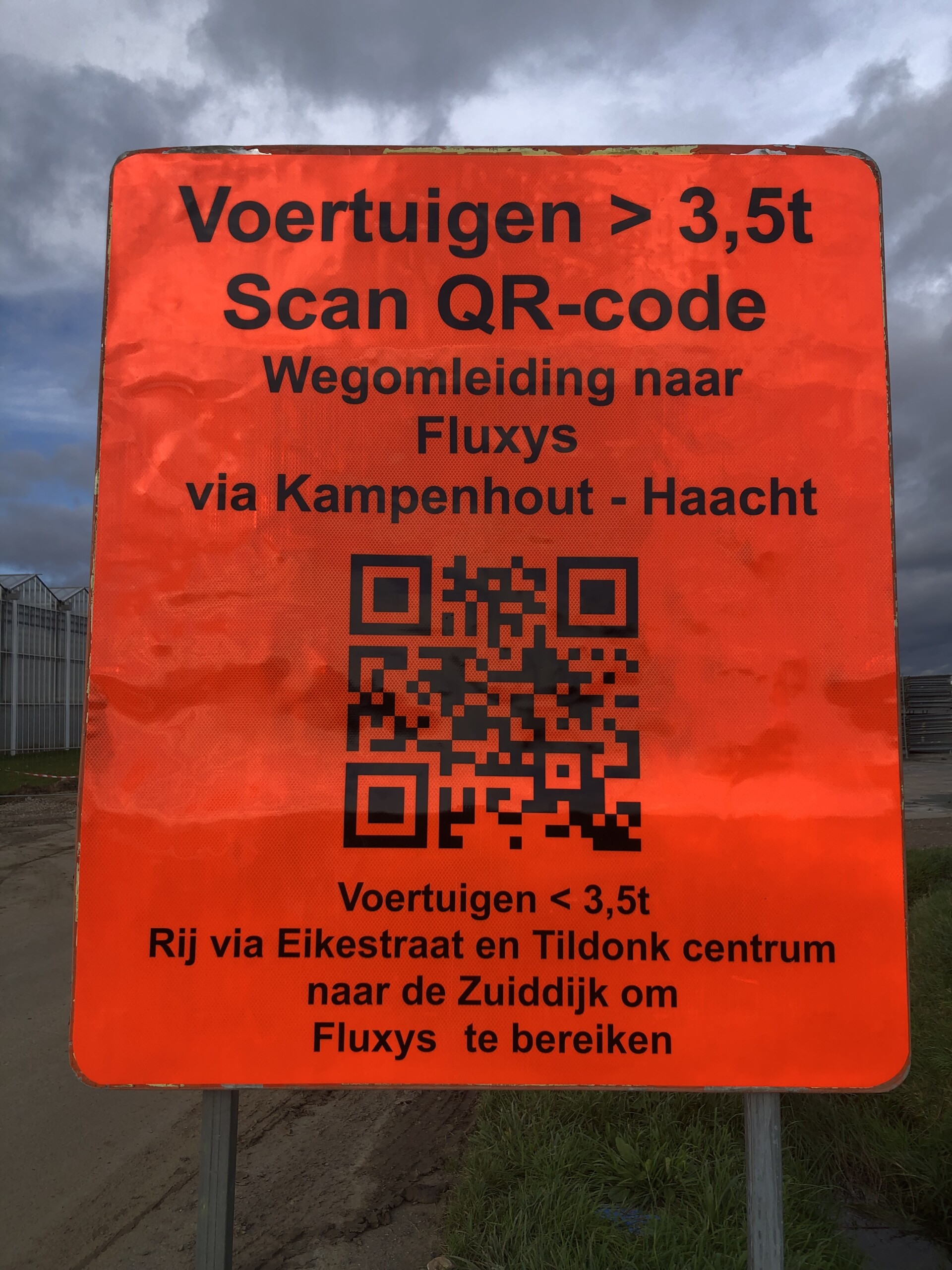 QR scan omleiding Herent Molenweg 11